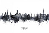 Torquay England Skyline Poster och Canvastavla