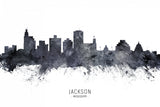 Jackson Mississippi Skyline Poster och Canvastavla
