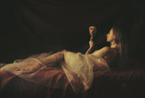 Woman with mirror Poster och Canvastavla