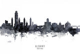Albany New York Skyline Poster och Canvastavla