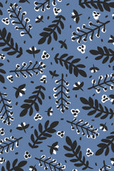 Branches And Berries (Blue) Poster och Canvastavla