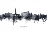 Solihull England Skyline Poster och Canvastavla