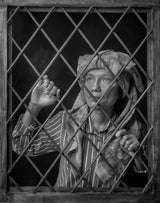 Woman in Bars Poster och Canvastavla
