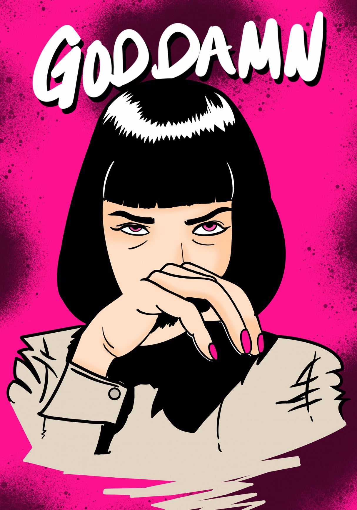 GODDAMN! Poster och Canvastavla
