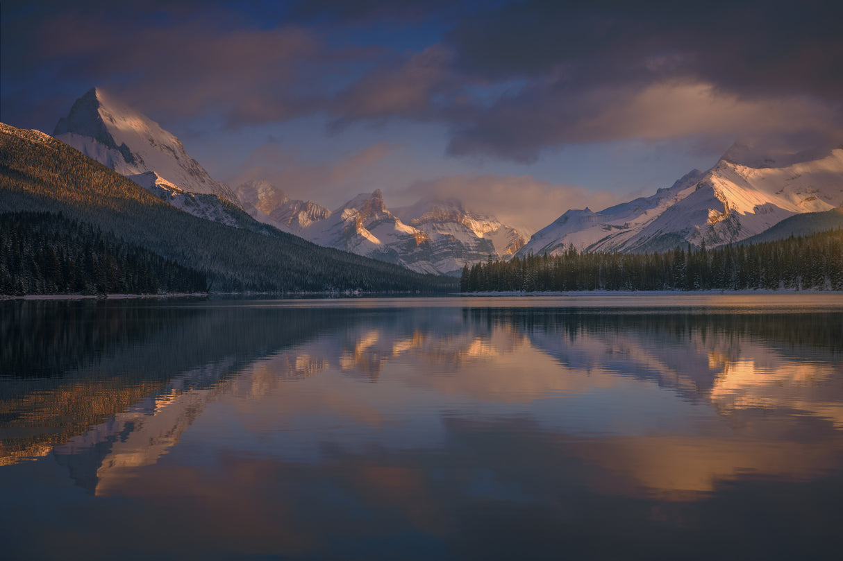 Maligne Lake, Canada Poster och Canvastavla