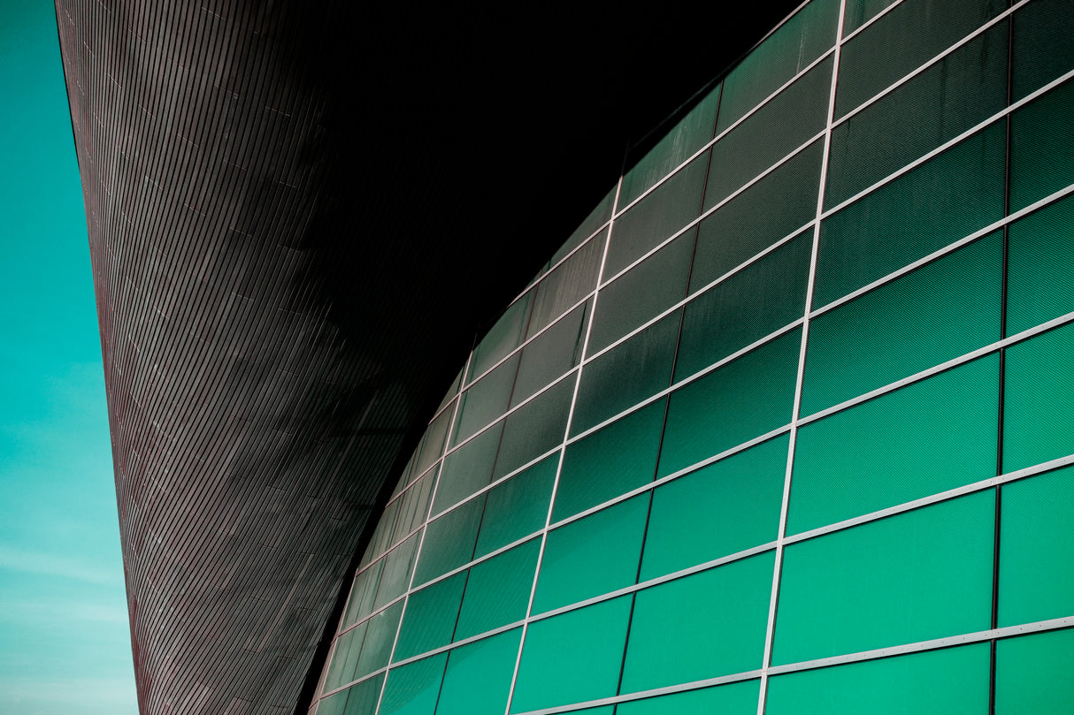 Architectural green. Poster och Canvastavla