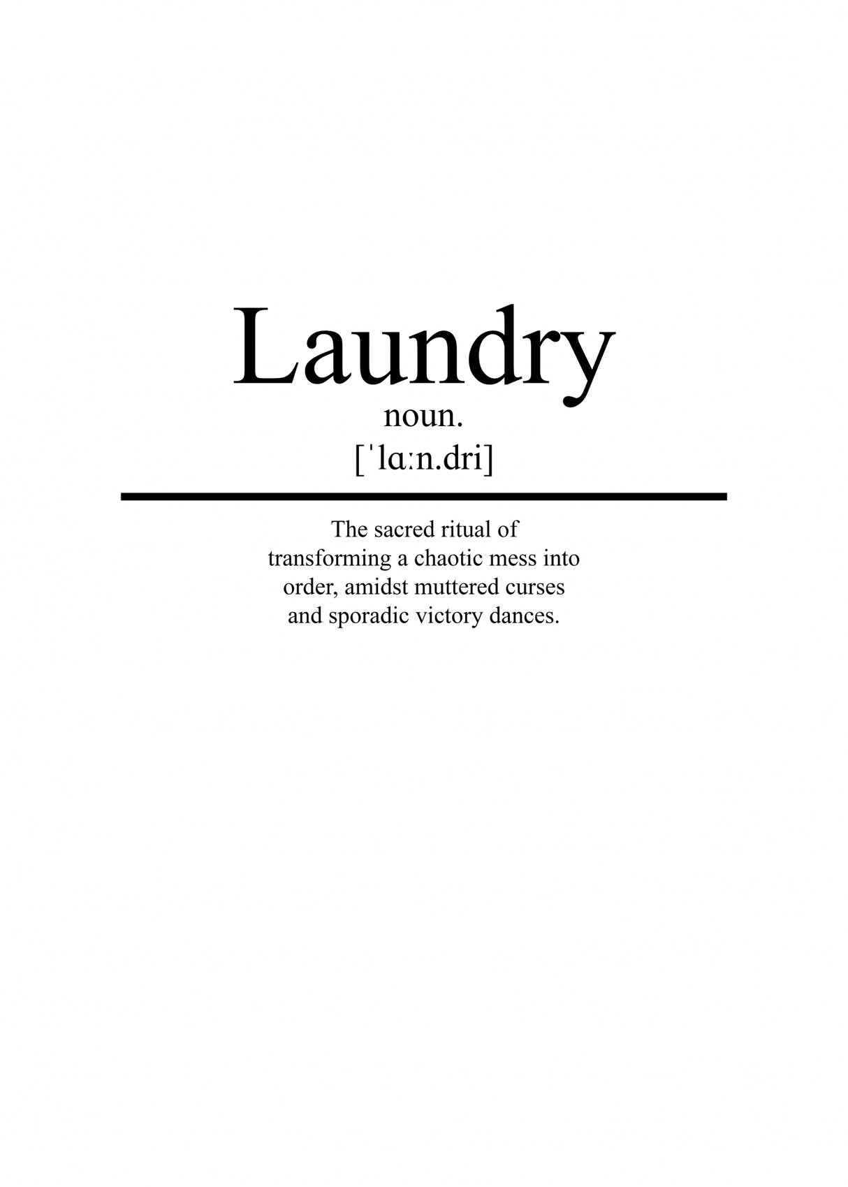 Laundry Def Pictufy Poster och Canvastavla