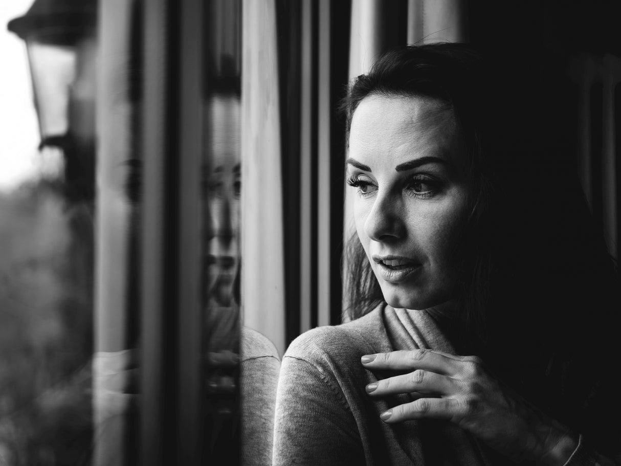 At the window Poster och Canvastavla