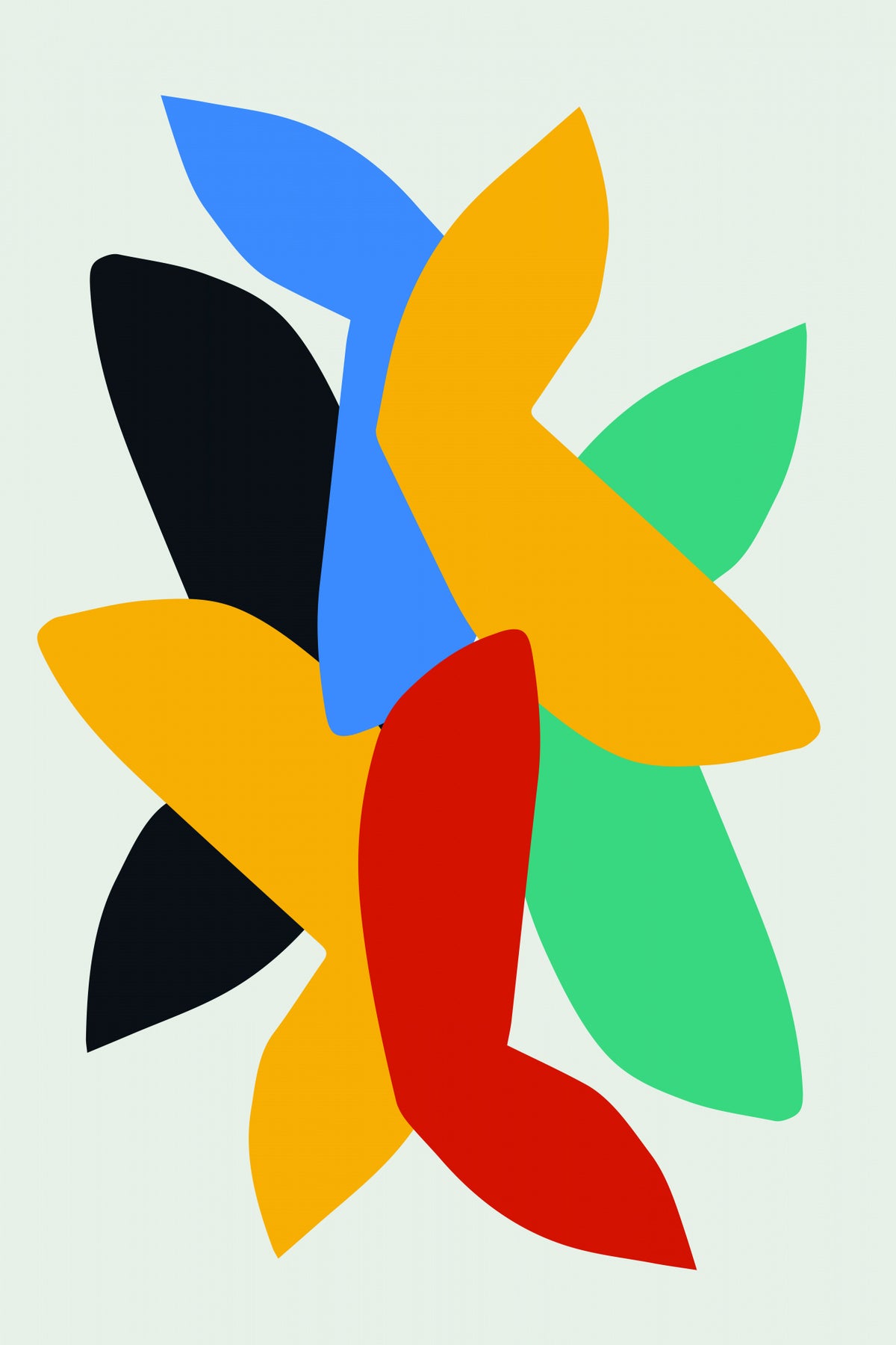 Abstract Birds Poster och Canvastavla