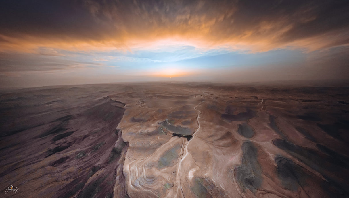 Sunset on the crater Poster och Canvastavla