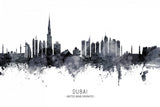 Dubai UAE Skyline Poster och Canvastavla