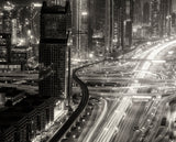 The light river of Dubai Poster och Canvastavla