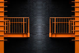 black and orange Poster och Canvastavla