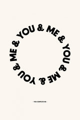 You Complete Me Poster och Canvastavla