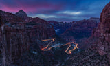 Sunset at Zion Poster och Canvastavla