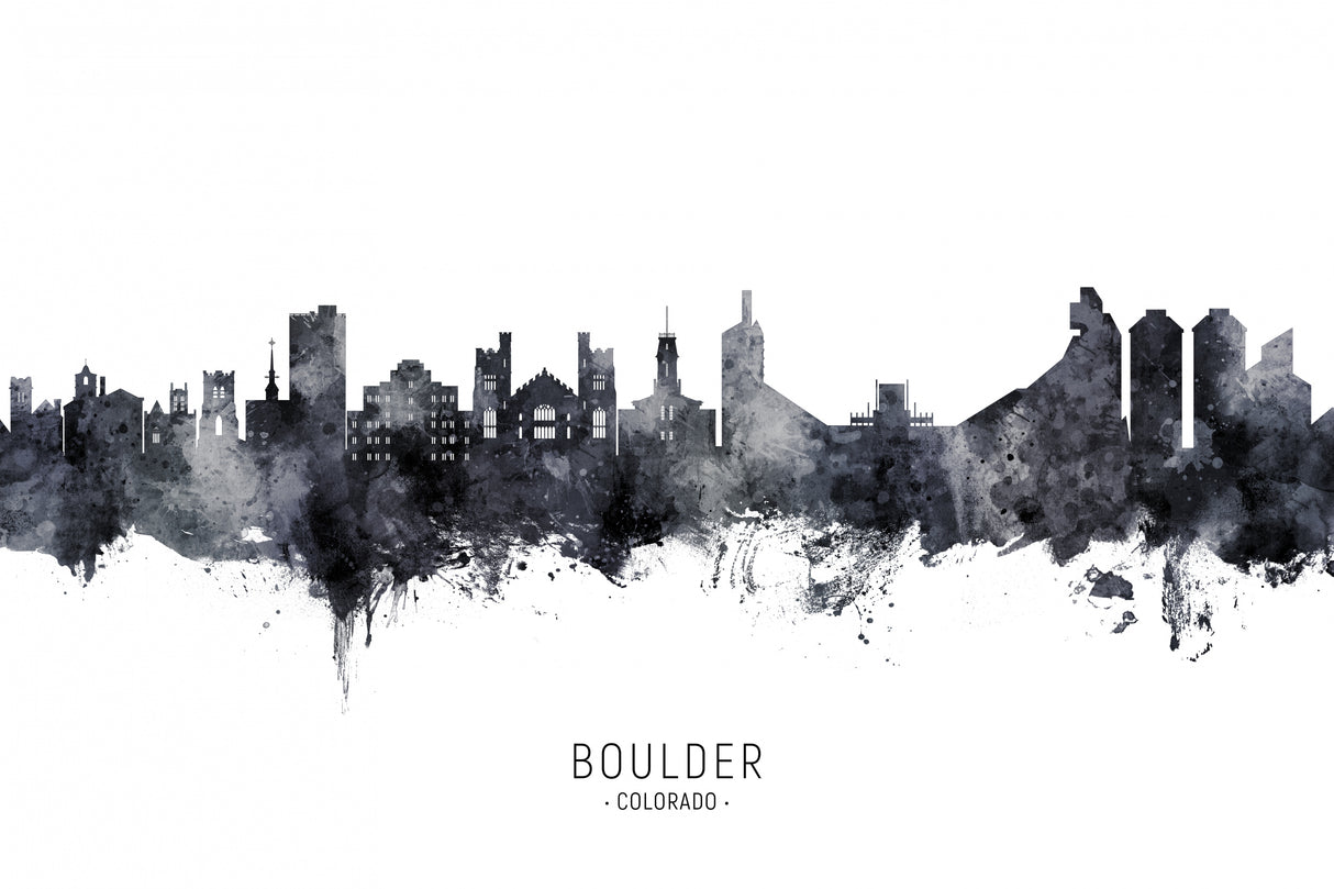 Boulder Colorado Skyline Poster och Canvastavla