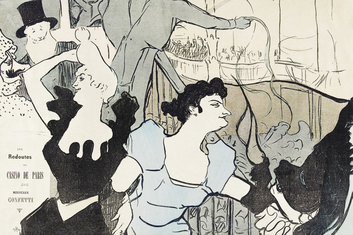 Les Reodutes Du Casino De Paris(1892) Poster och Canvastavla