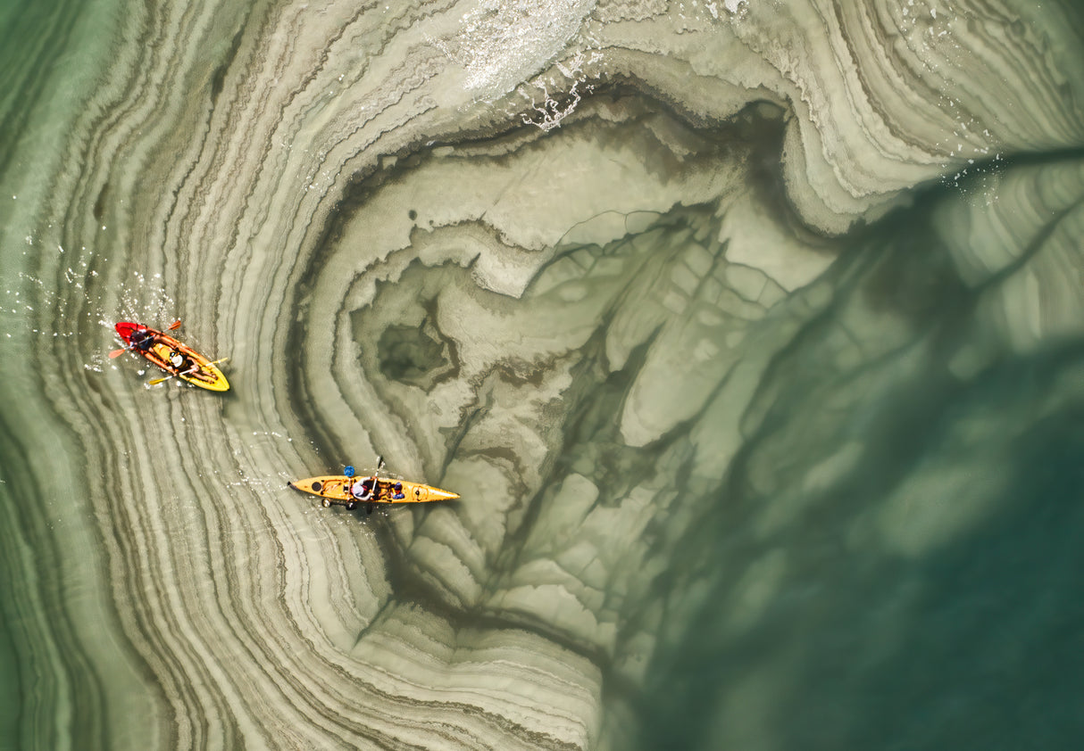 Dead sea kayaking trip Poster och Canvastavla