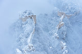 The Great Wall in ice and snow Poster och Canvastavla
