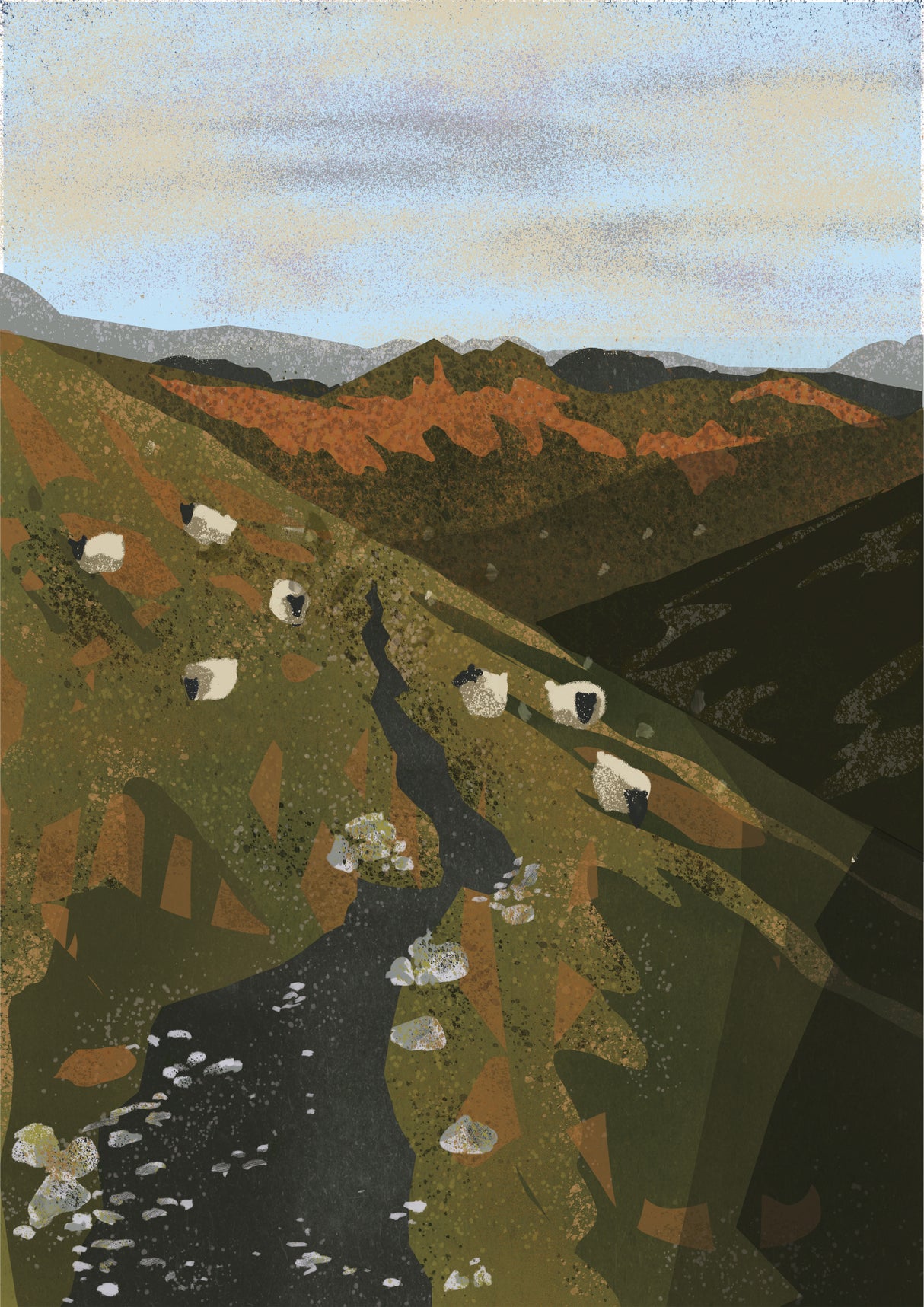 Connemara National Park, Ireland, Wall art Print Poster och Canvastavla