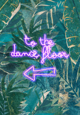 Dance Floor Left Poster och Canvastavla