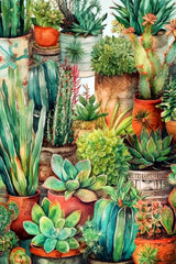 Succulents and cactus 13 Poster och Canvastavla