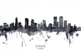 Denver Colorado Skyline Poster och Canvastavla