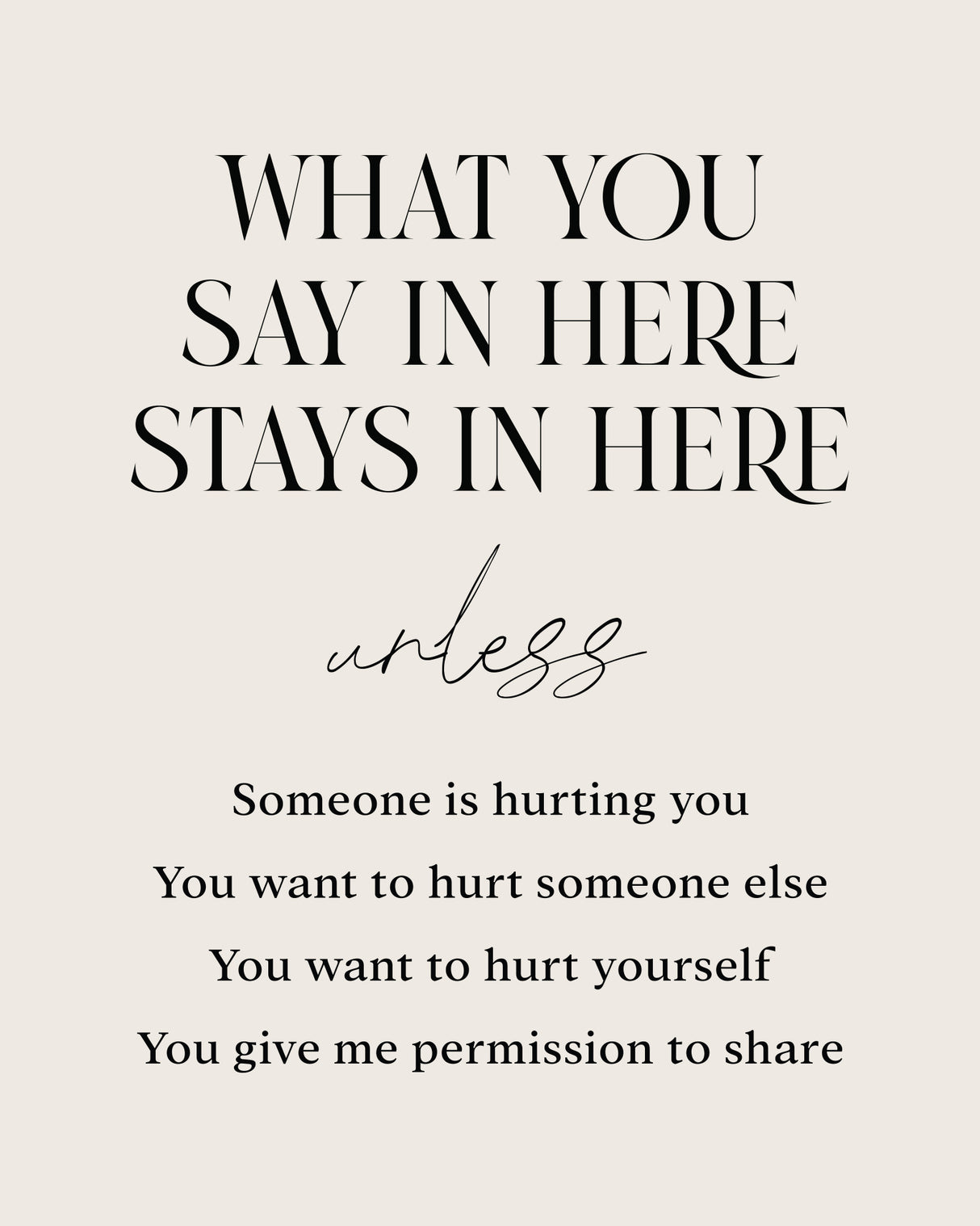 Saysherestayhere Poster och Canvastavla