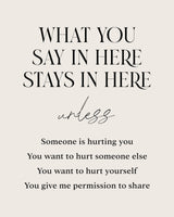 Saysherestayhere Poster och Canvastavla