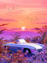 Vintage Paradise Poster och Canvastavla