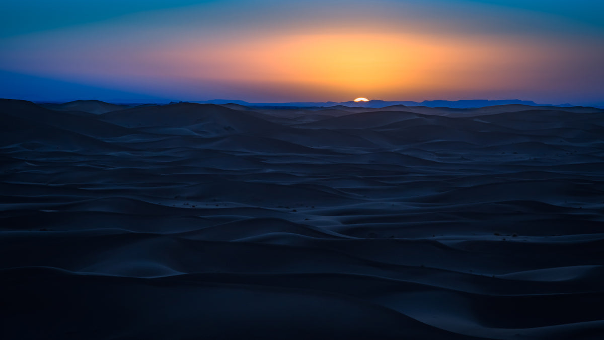 Sunset in the desert Poster och Canvastavla
