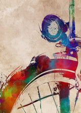 Cycling sport art 15 Poster och Canvastavla