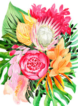 Celia tropical bouquet Poster och Canvastavla