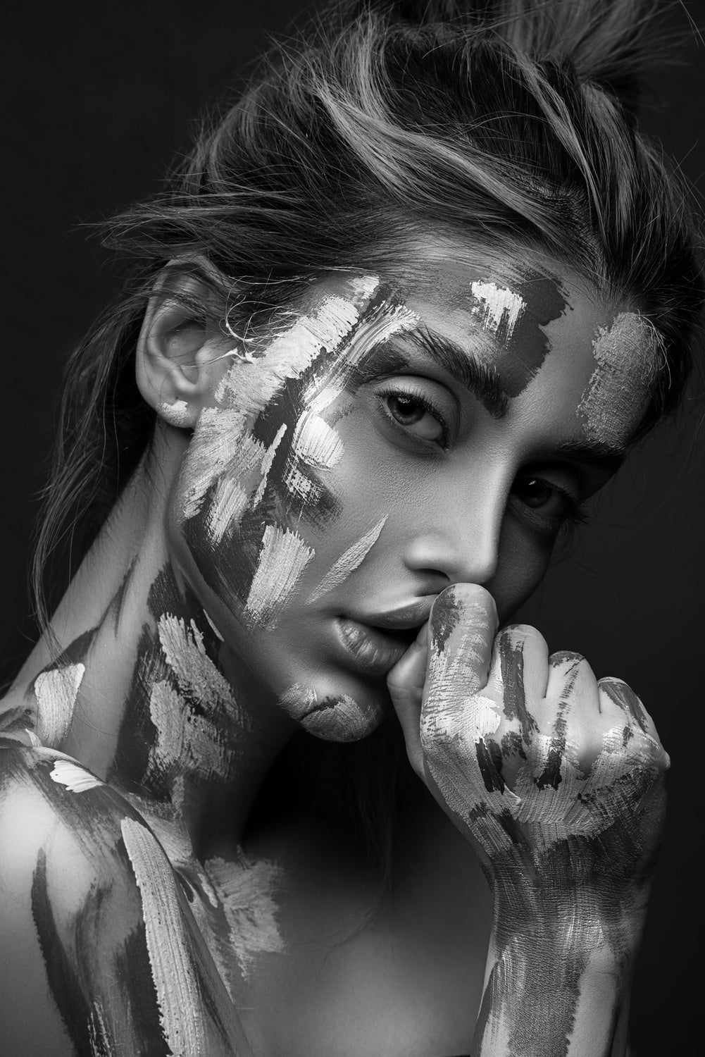 Painting Girl Poster och Canvastavla