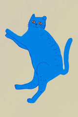 Blue cat Poster och Canvastavla