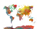 World map 10 Poster och Canvastavla