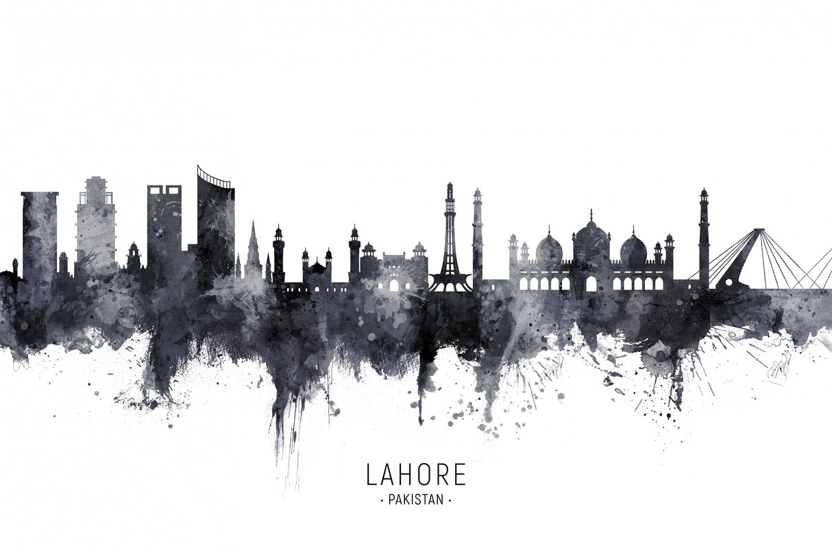 Lahore Pakistan Skyline Poster och Canvastavla