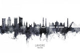 Lahore Pakistan Skyline Poster och Canvastavla