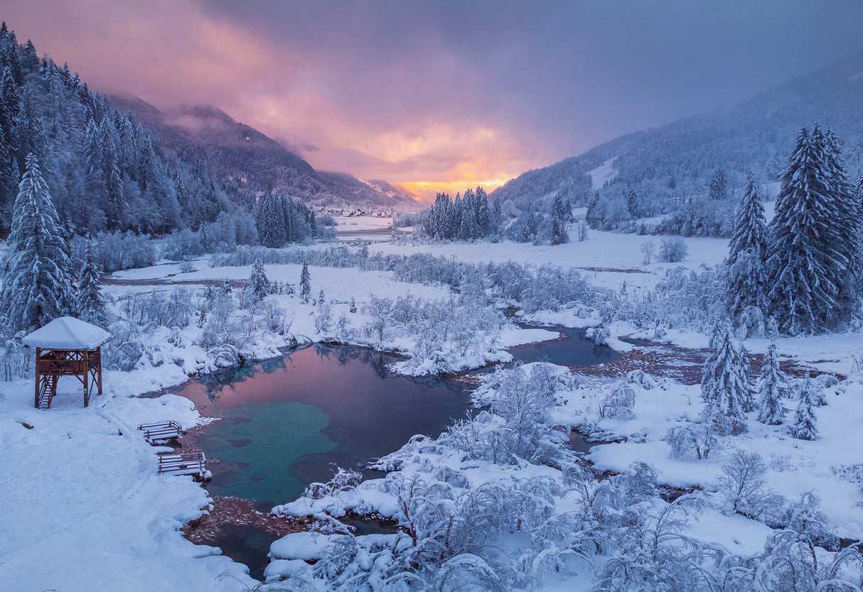 Winter morning Poster och Canvastavla