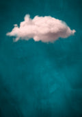 Teal / Blush Cloud No 1 Poster och Canvastavla