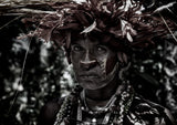 Woman in the sing-sing festival of Mt Hagen - Papua New Guinea Poster och Canvastavla