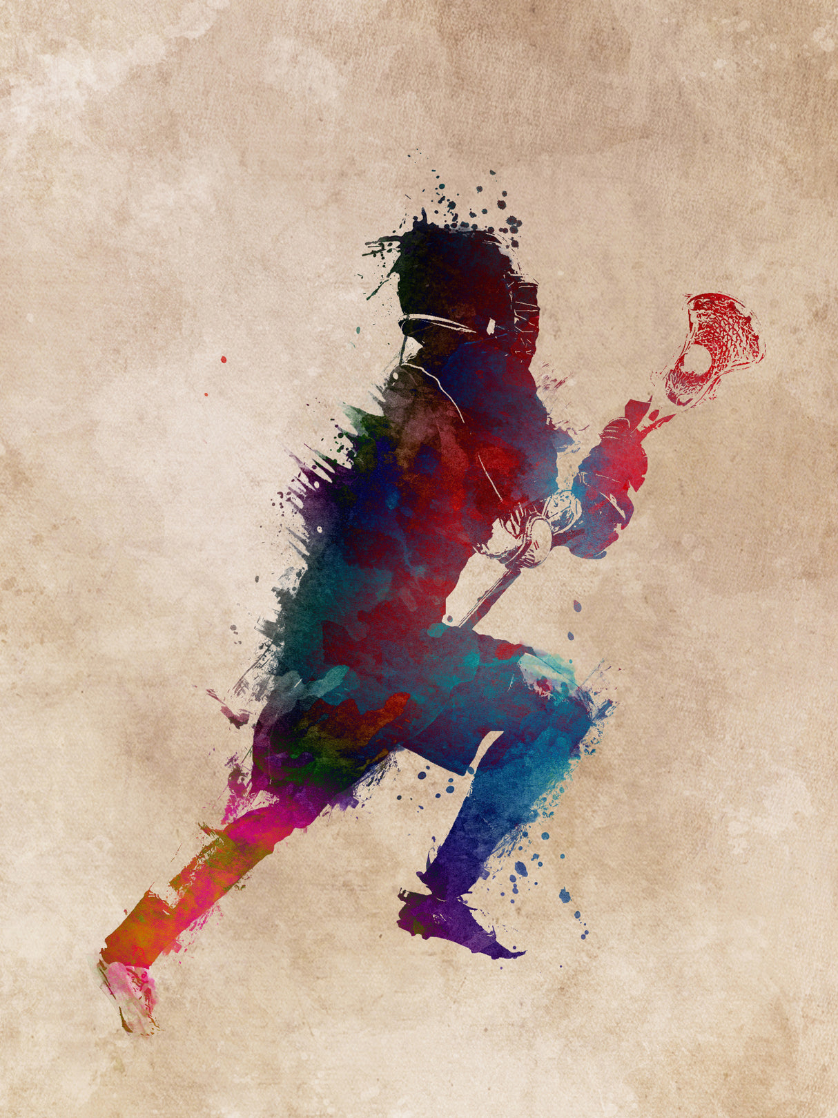 Lacrosse Sport Art 2 Poster och Canvastavla