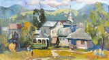 Ukranian landscape. Kolochava Poster och Canvastavla