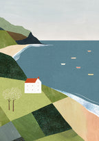 House on the Cliff Poster och Canvastavla