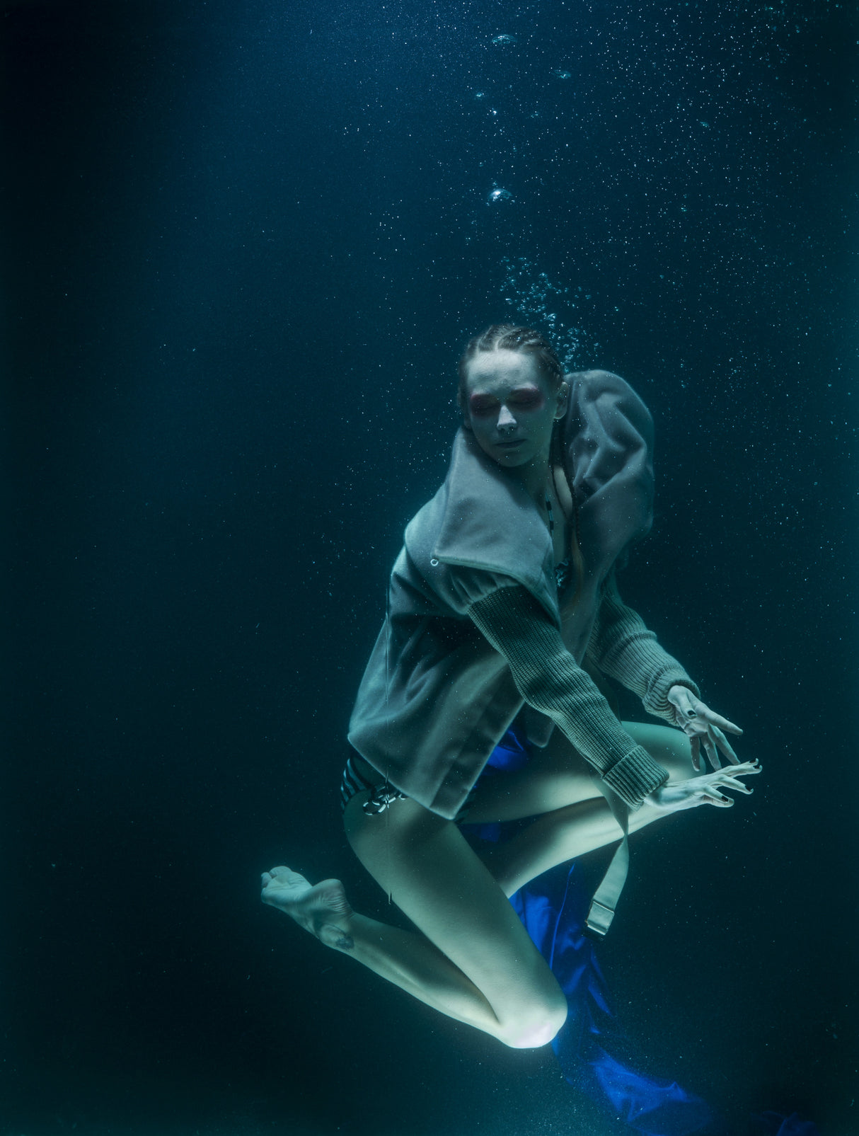 underwater artistic portrait shooting Poster och Canvastavla