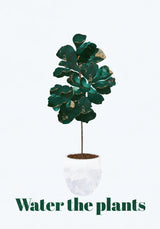 Plant typography quote text 1 Poster och Canvastavla