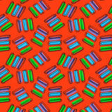 Rectangles Purple Orange Green On Orange Poster och Canvastavla