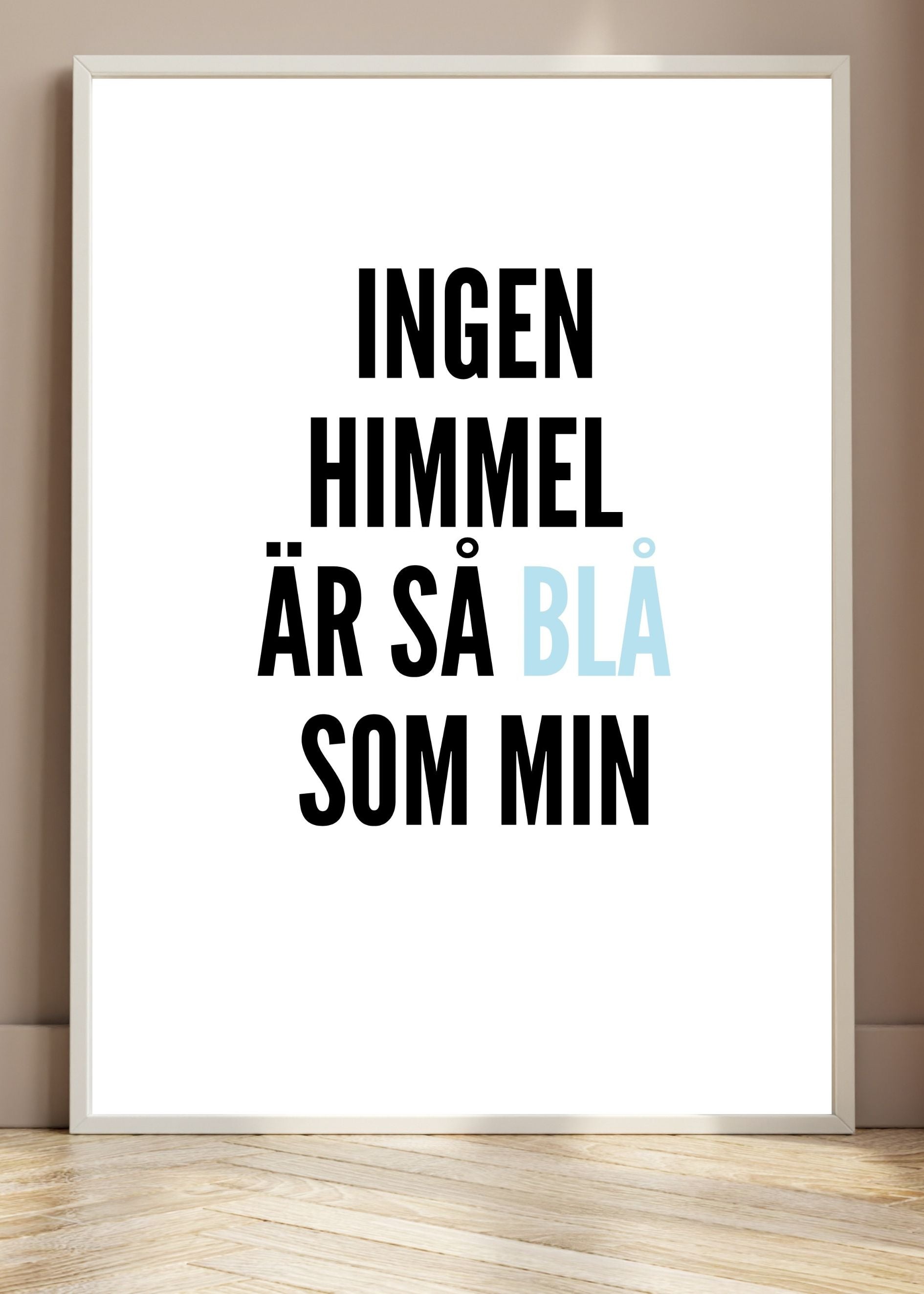 Malmö FF - Ingen himmel är så blå som min poster