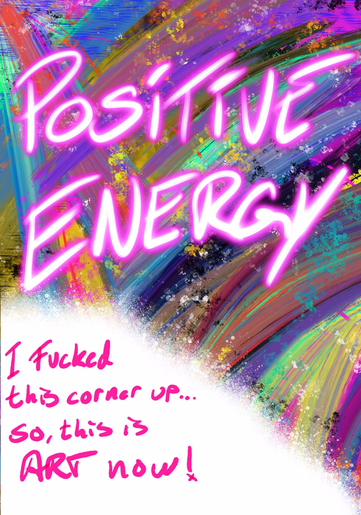 Positive Energy Poster och Canvastavla