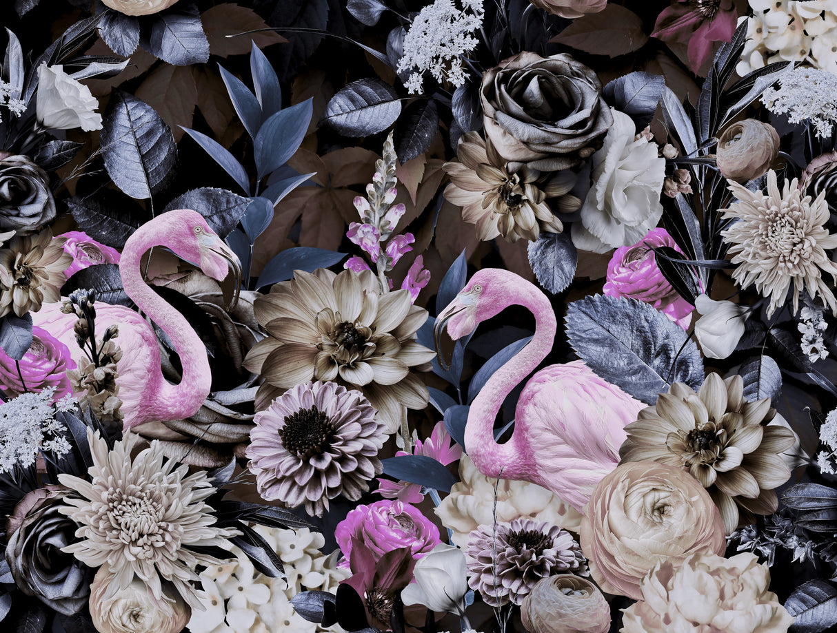 Flamingo Garden No3 Poster och Canvastavla